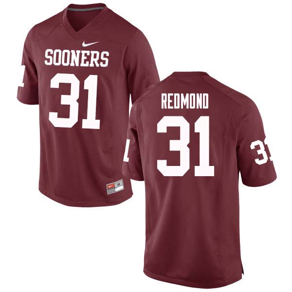 Oklahoma Sooners #31 Jalen Redmond College Football Jerseys Sale-Crimson